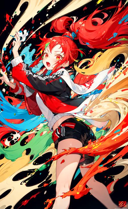 123896-2376837447-masterpiece, best quality, 1girl, red ponytail, long hair, oversized track jacket, shorts, happy, fun, paint splatter, paint, dy.png